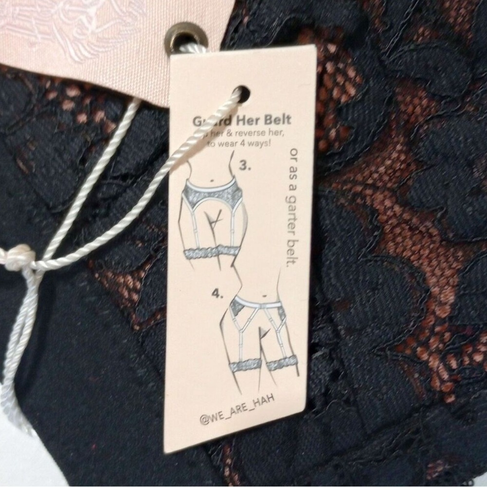NWT Free People Revolve We Are Hah Black Guard Her 4 Way Bra and/or Gart… - Picture 10 of 11
